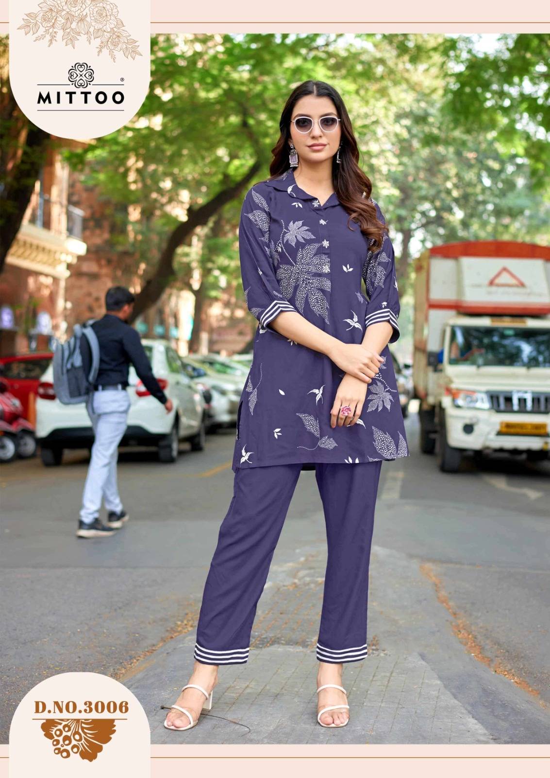 Rasika By MITTOO 3001 To 3006 Series Beautiful Festive Suits Colorful Stylish Rayon Print Co-ord sets At Wholesale Price